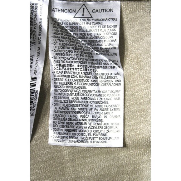 ZARA Ice Faux Leather Tunic Dress Cream Tan Midi Shift Dress Pockets Medium - Picture 7 of 9